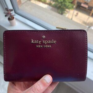 Kate Spade Plum Wallet - Gently used but great condition.